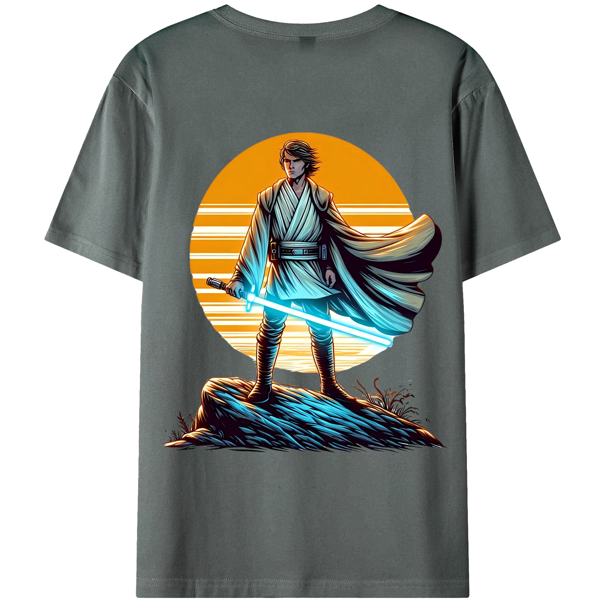 （画像用） スター・ウォーズ Star Wars 綿100％ メンズ半袖Tシャツ（バックプリント） 通気性